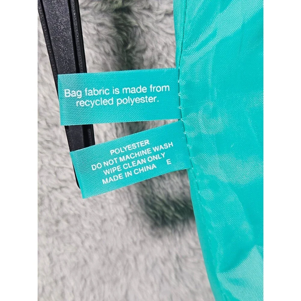 NWT Clinique Reversible Purple Teal Tote Bag Sz 13'x15'